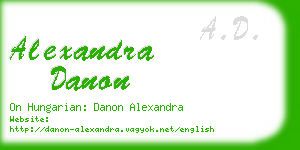 alexandra danon business card